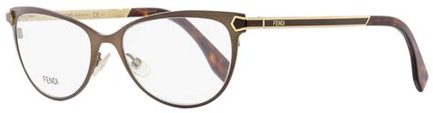 Fendi Oval Eyeglasses FF0024 7WG Brown/Gold/Havana 53mm 